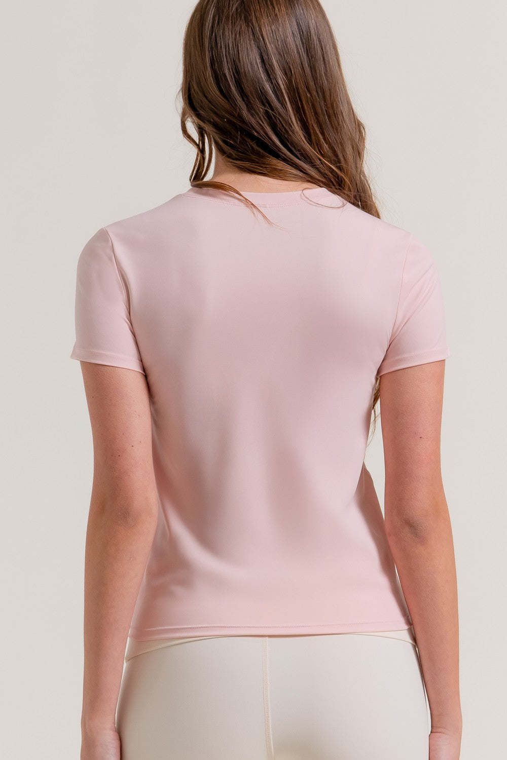 Short Sleeve Side Seam Workout Top