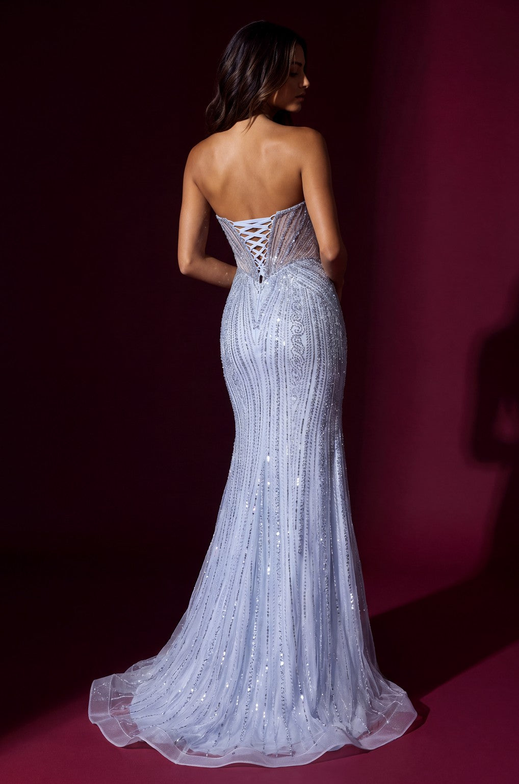 Prom Fully Beaded Corset Formal Dress