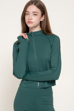 Long Slv Zip-up Activewear Jacket