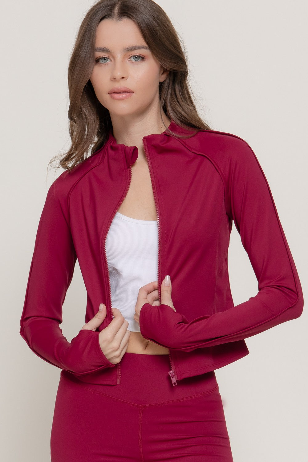 Long Slv Zip-up Activewear Jacket