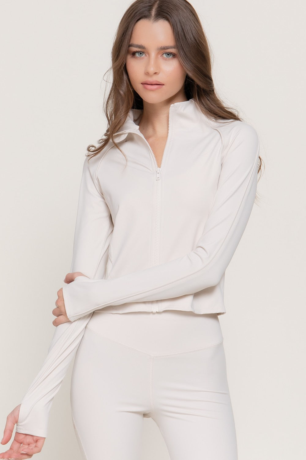 Long Slv Zip-up Activewear Jacket