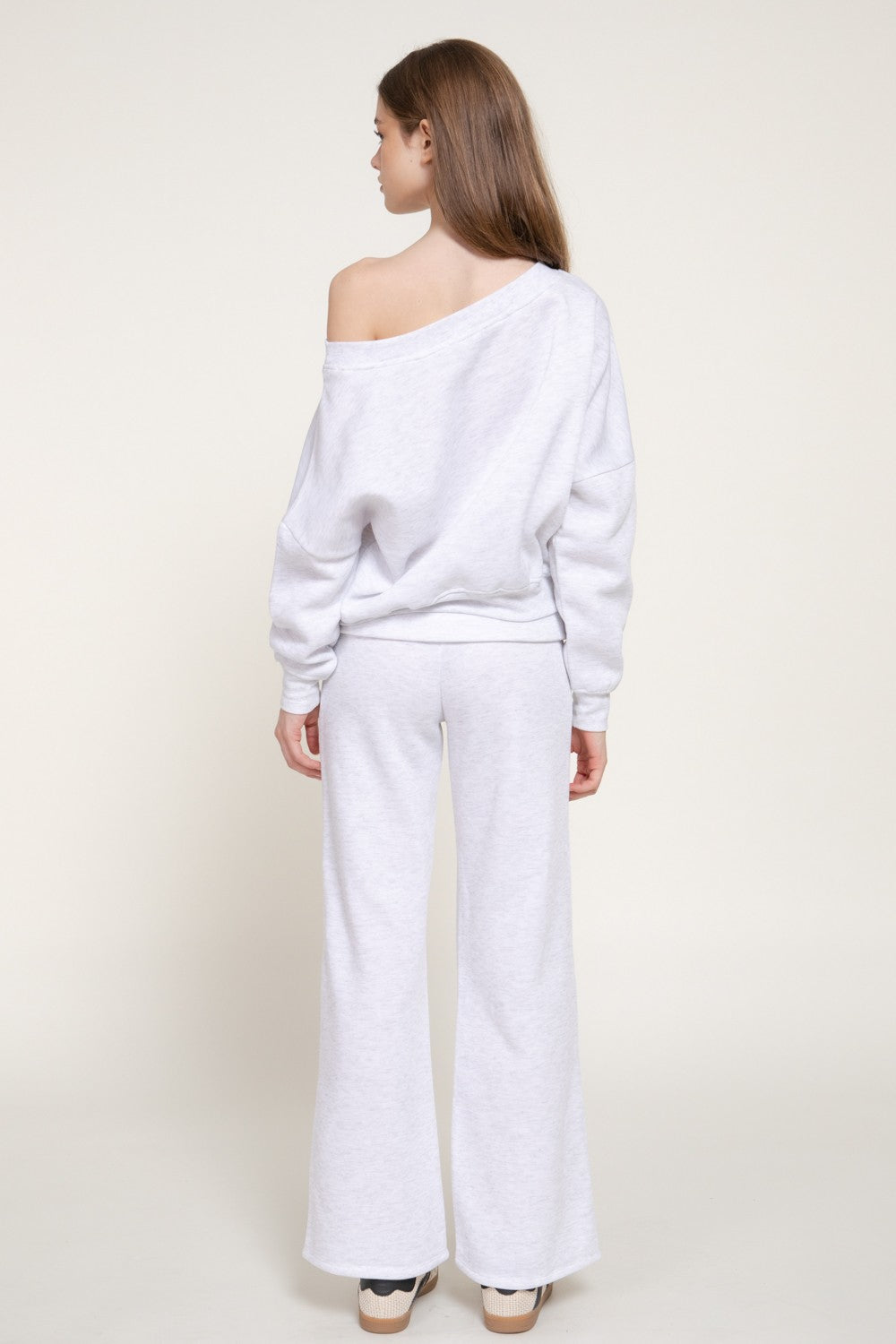Asymmetrical Sweatshirt & Swetapants Set
