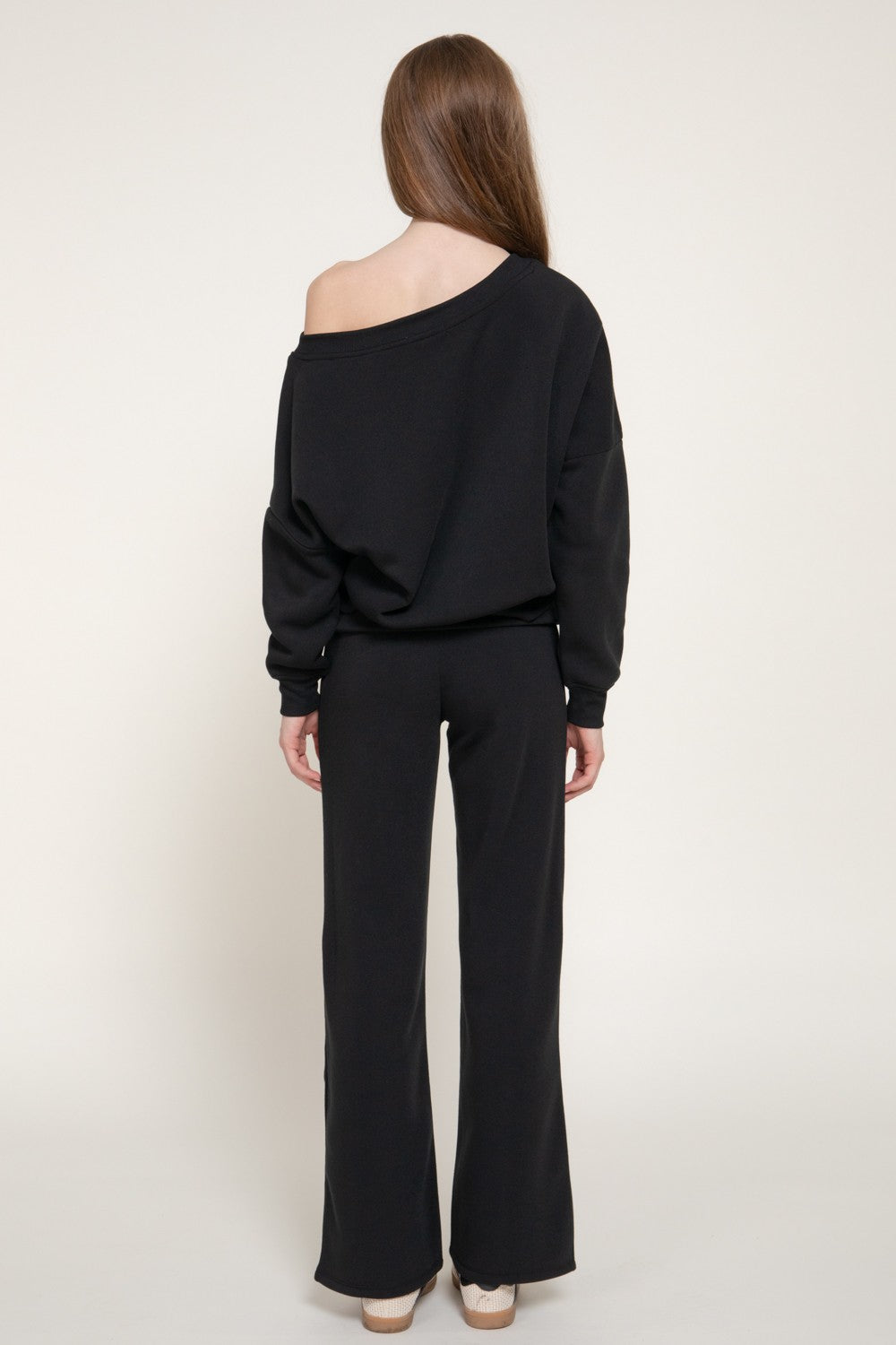 Asymmetrical Sweatshirt & Swetapants Set