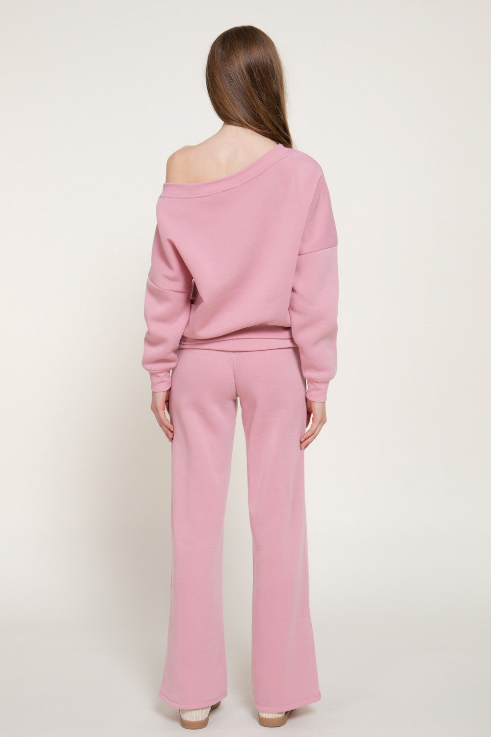 Asymmetrical Sweatshirt & Swetapants Set