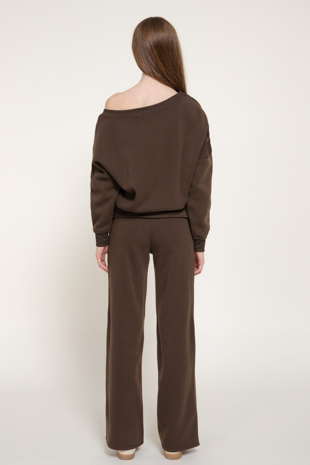 Asymmetrical Sweatshirt & Swetapants Set