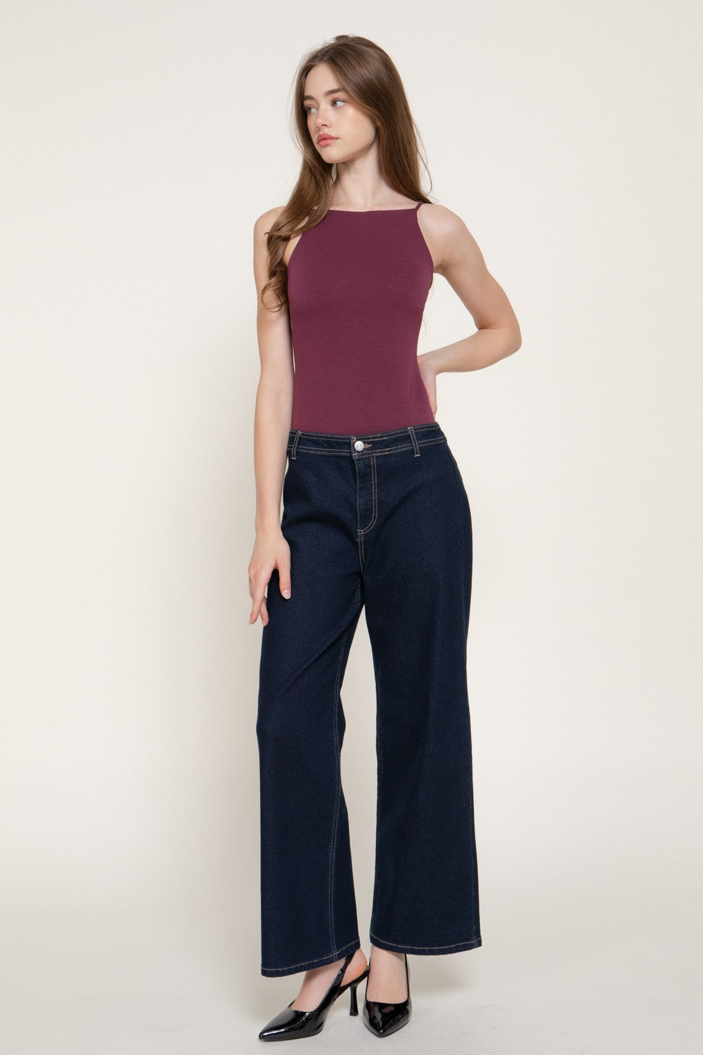 Sleeveless Cami Soft Modal Scuba Bodysuit