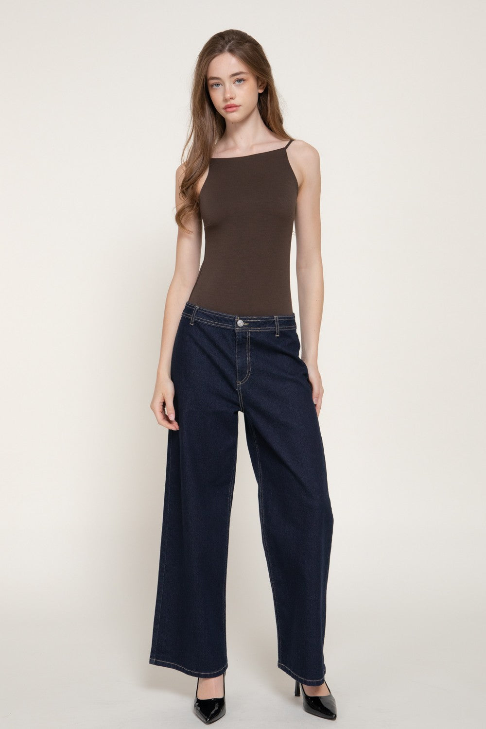 Sleeveless Cami Soft Modal Scuba Bodysuit