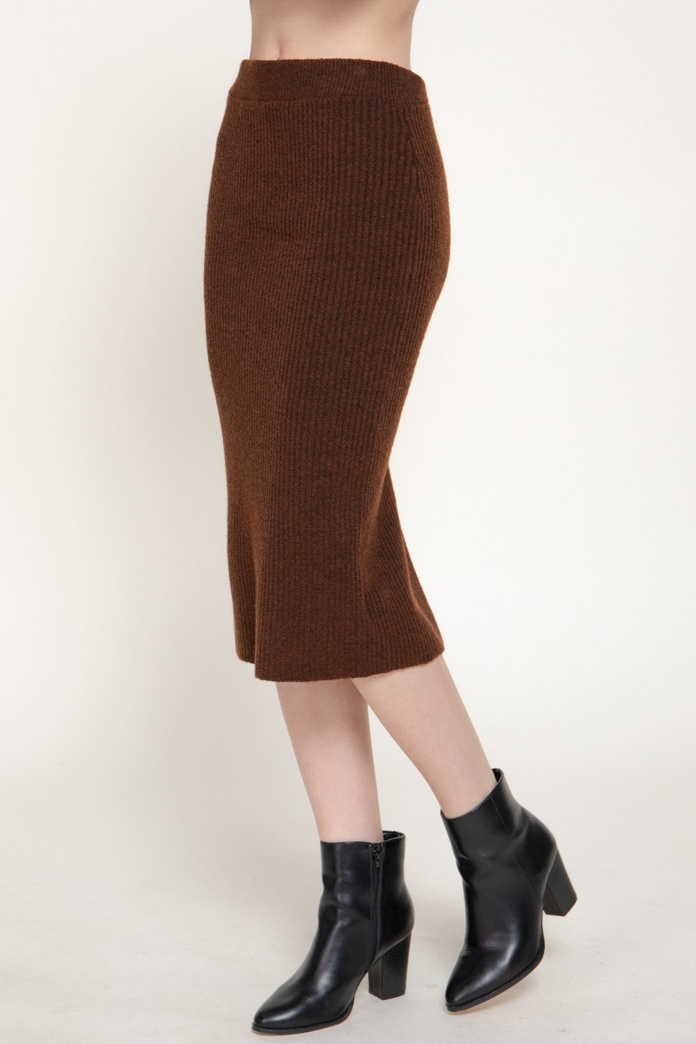 Pencil Midi Sweater Skirt