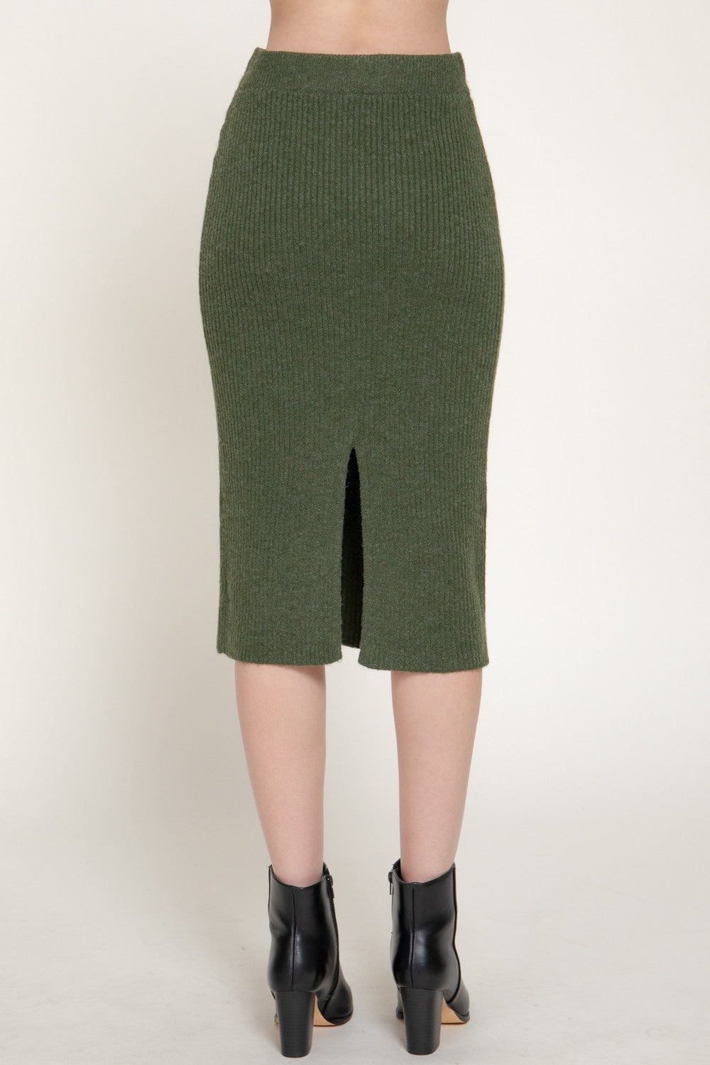 Pencil Midi Sweater Skirt