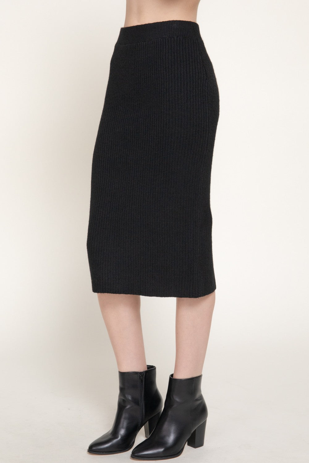 Pencil Midi Sweater Skirt