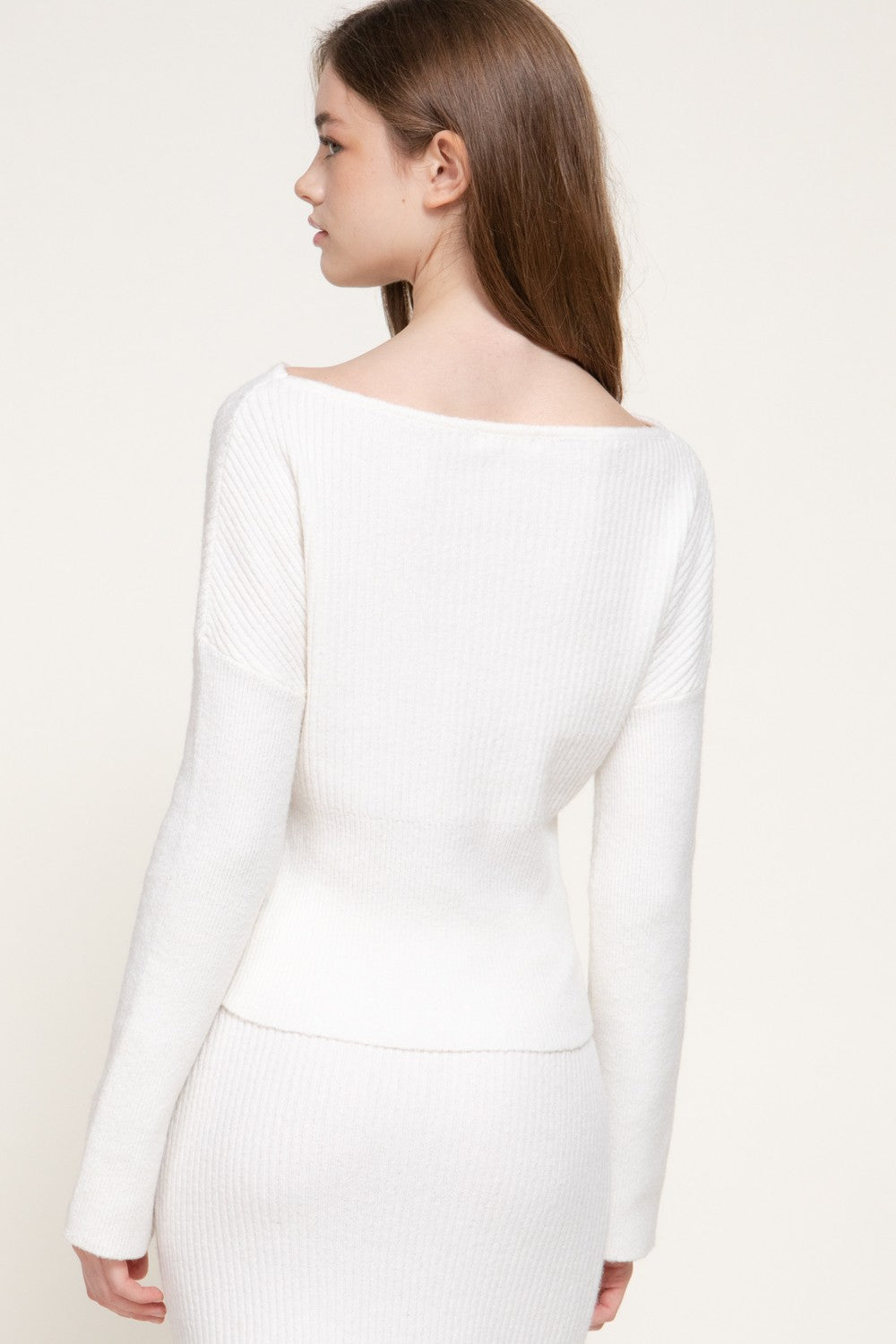 Bell Slv Wide Boat Neck Sweater