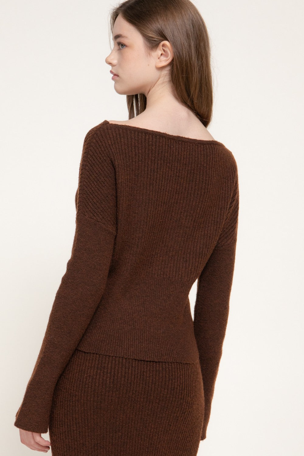 Bell Slv Wide Boat Neck Sweater