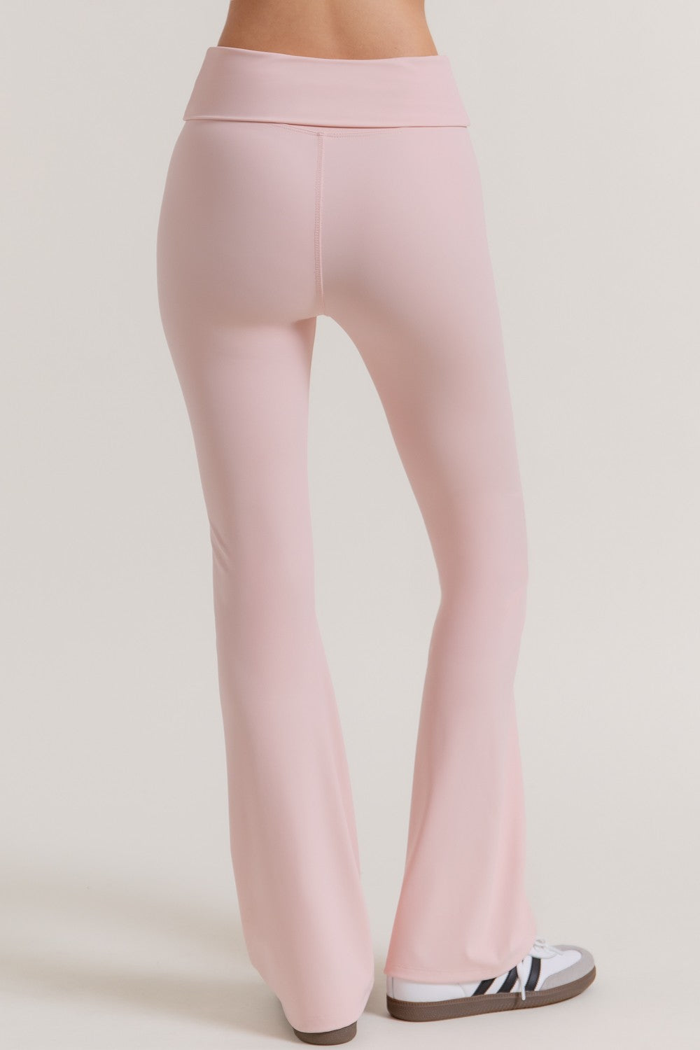 Waist Fold-over Flare Workout Leggings
