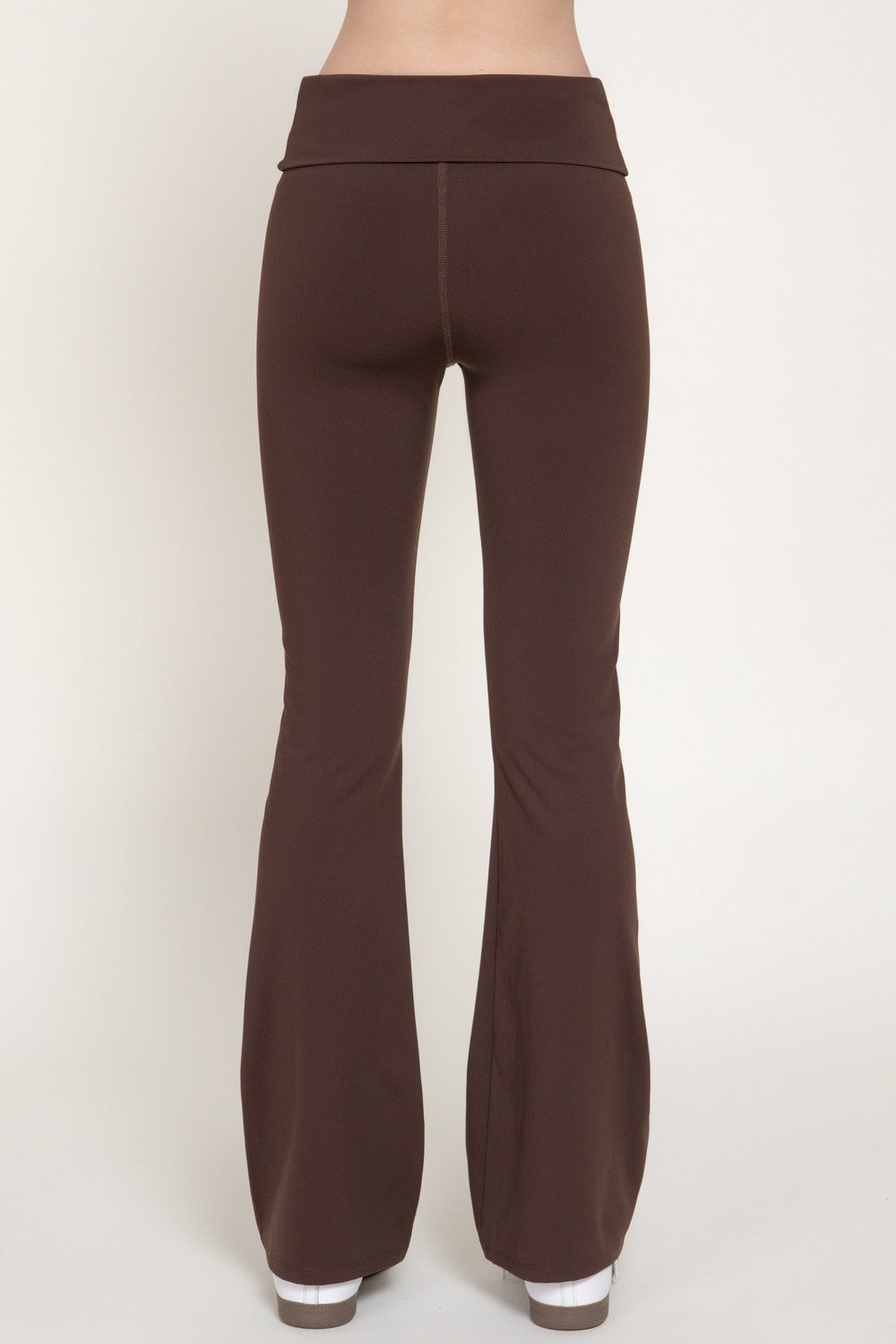 Waist Fold-over Flare Workout Leggings
