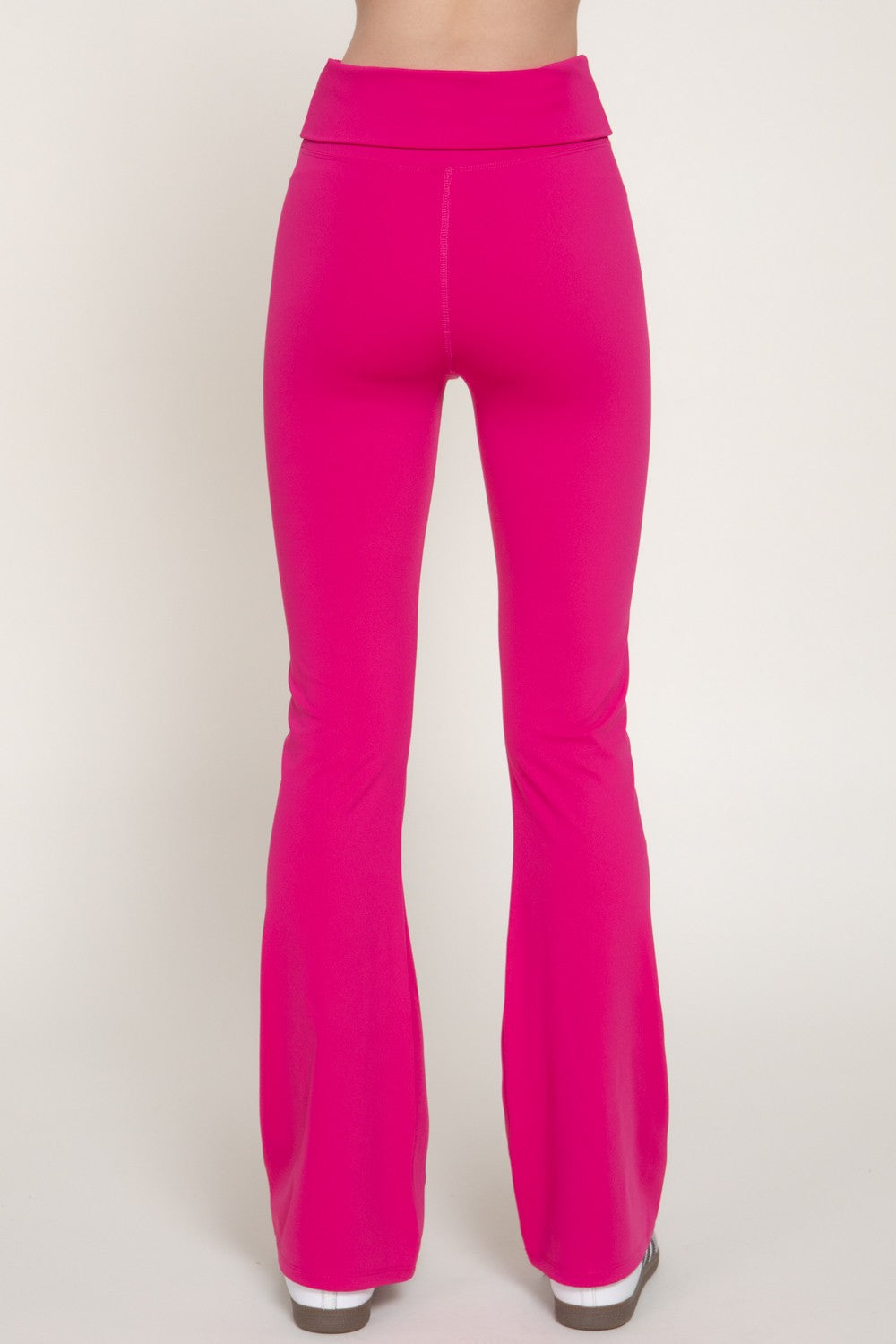 Waist Fold-over Flare Workout Leggings