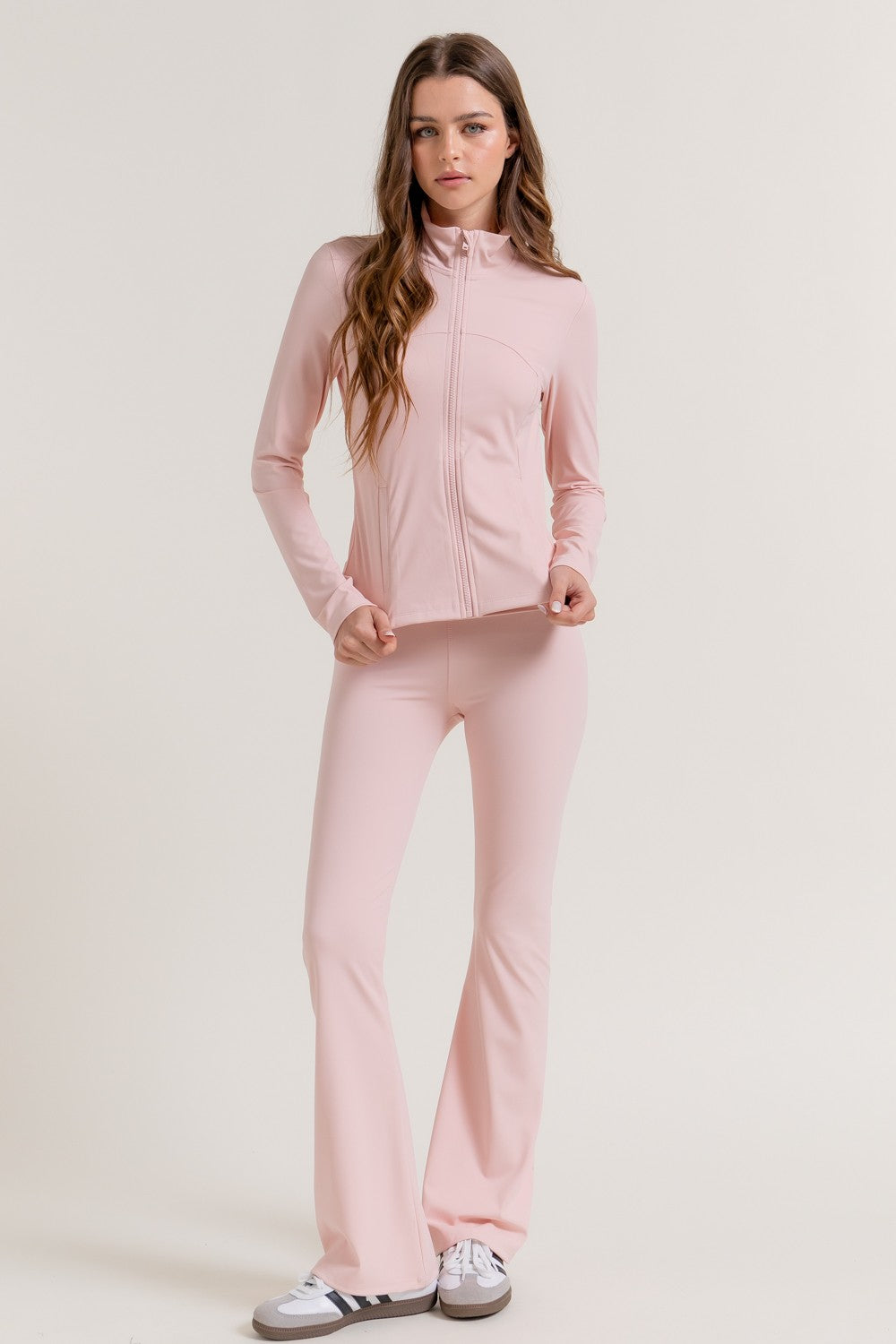 Waist Fold-over Flare Workout Leggings