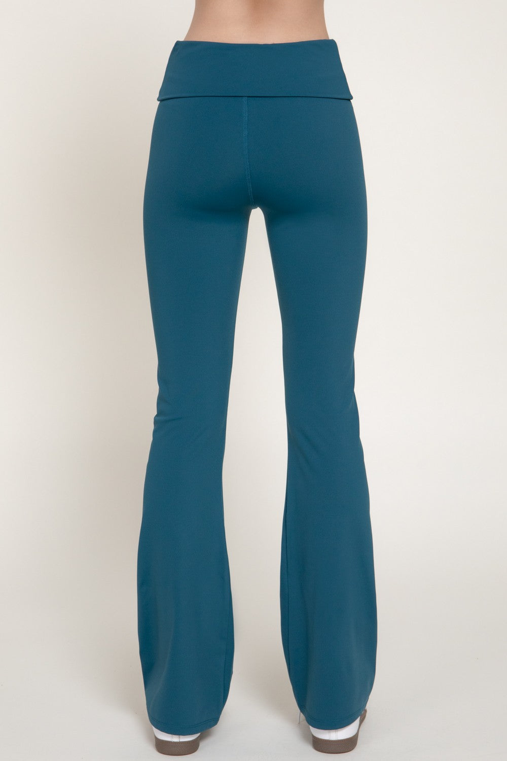 Waist Fold-over Flare Workout Leggings