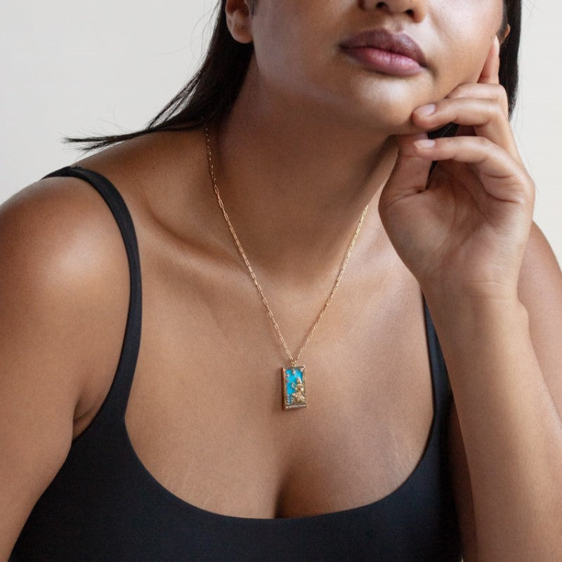 Celestial Tarot Charm Necklace Stella Harte