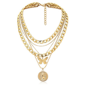 Golden Divinity Layered Necklace