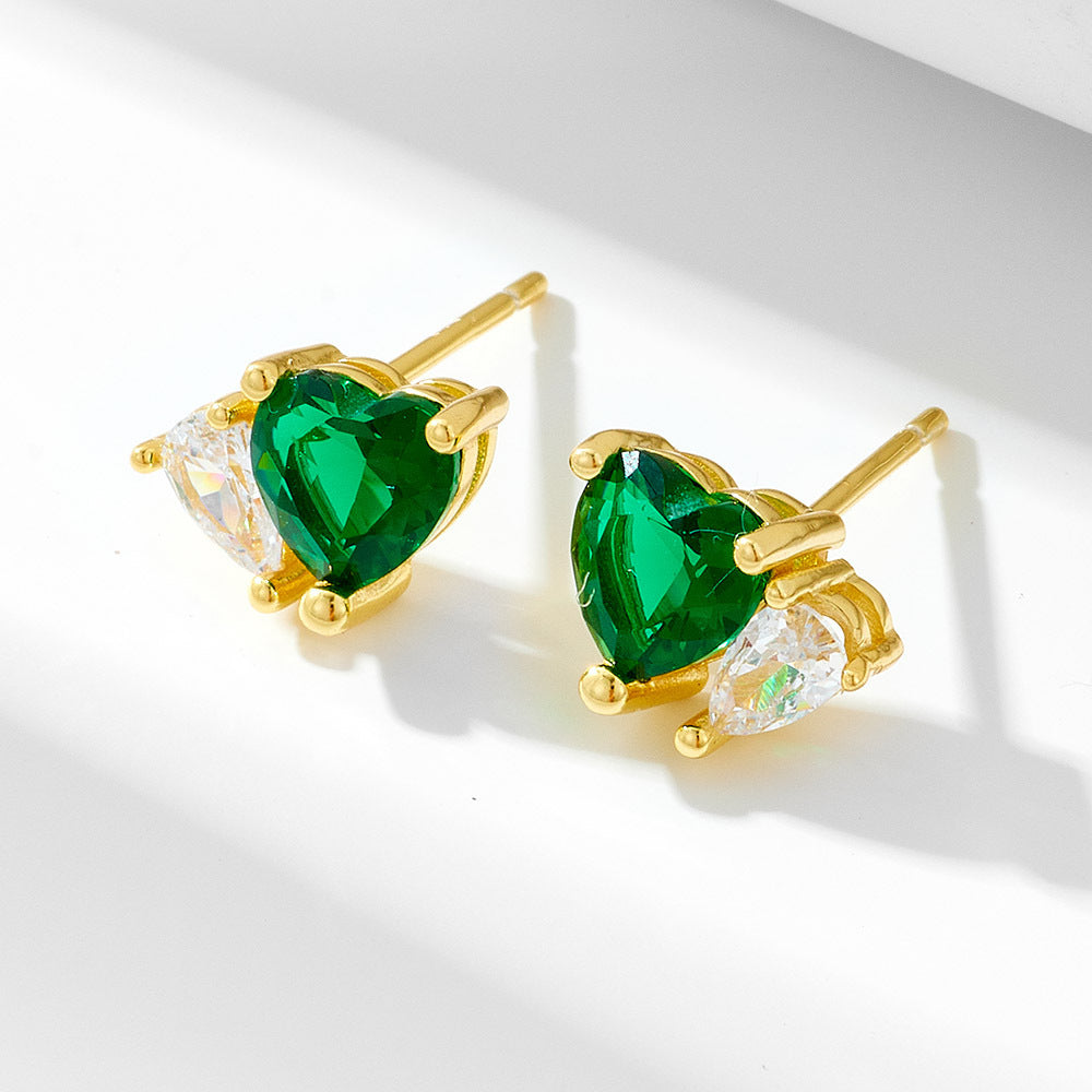 Emerald Echo Studs Stella Harte