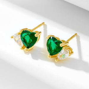 Emerald Echo Studs