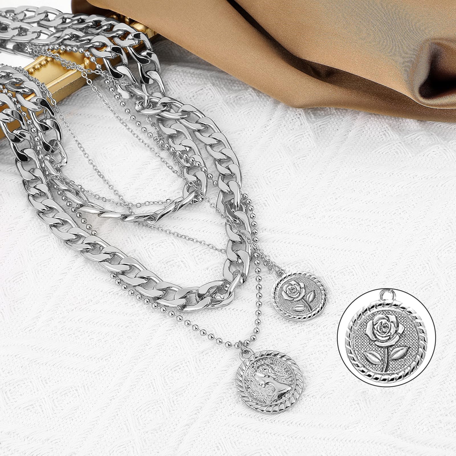 Golden Divinity Layered Necklace Stella Harte