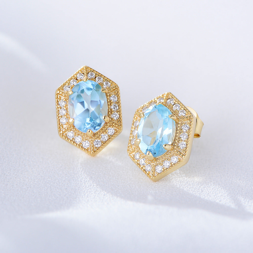 Azure Dream Topaz Earrings Stella Harte