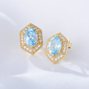 Azure Dream Topaz Earrings