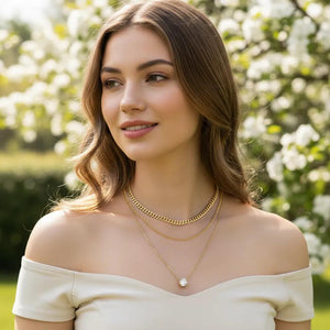 Chain Layer Spark Necklace