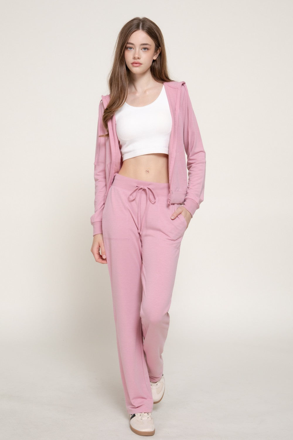 Long Sleeve Hoodie Jacket & Pants Set