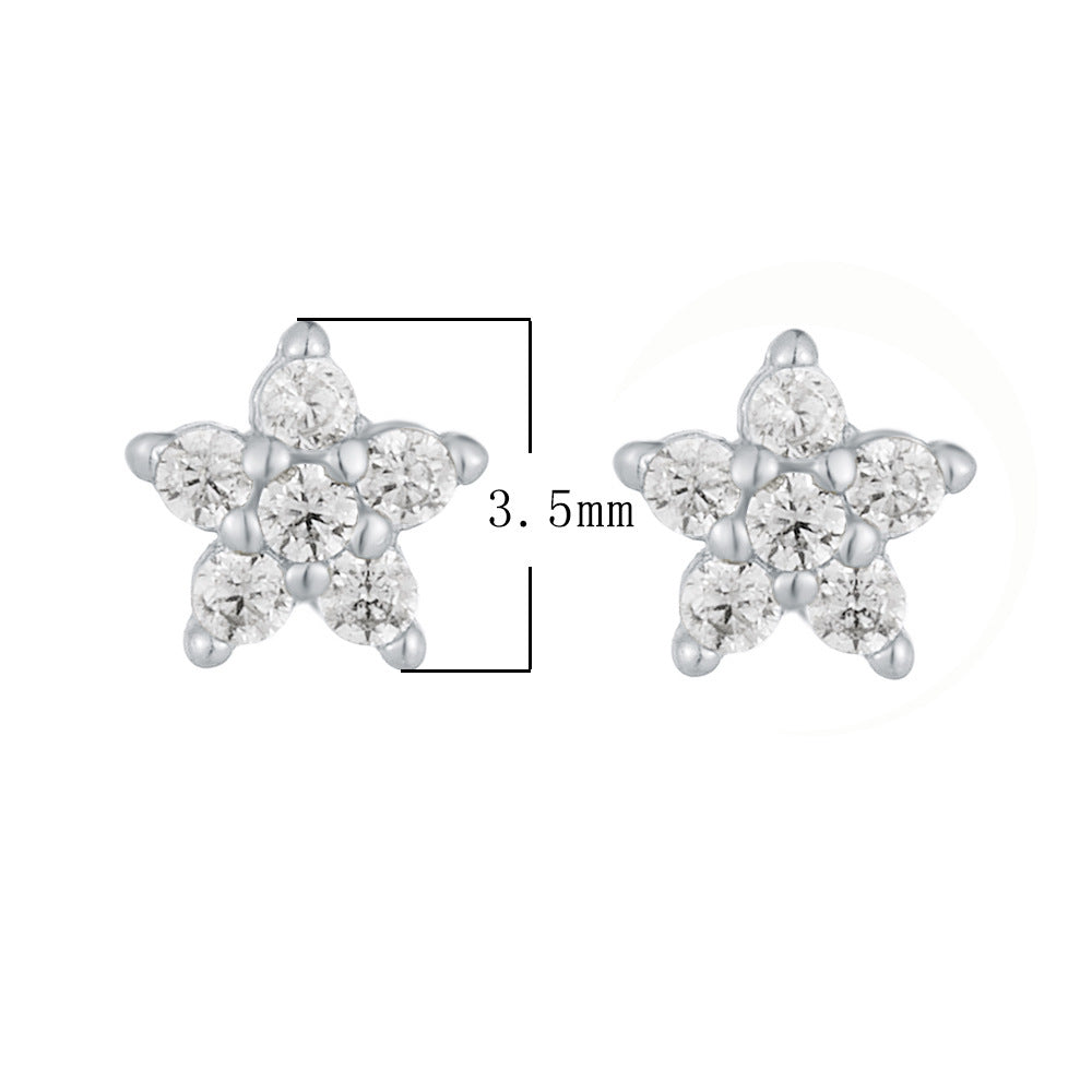 Starlit Blossom Stud Earrings