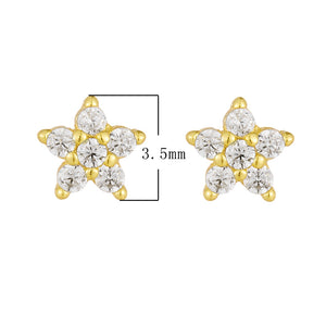 Starlit Blossom Stud Earrings