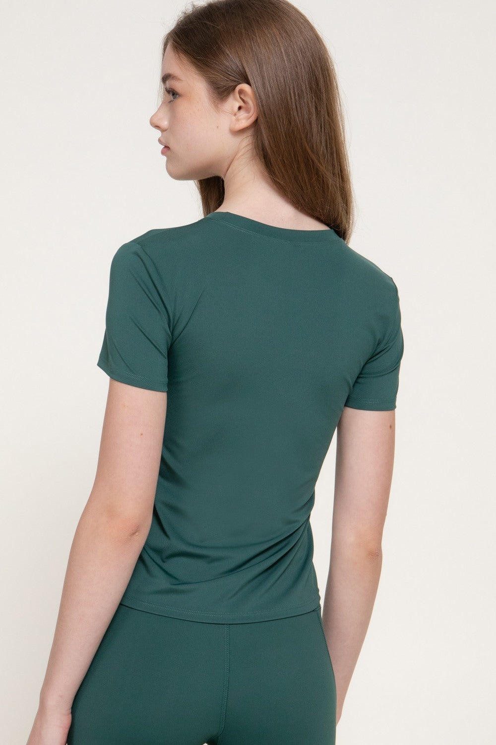 Short Sleeve Side Seam Workout Top