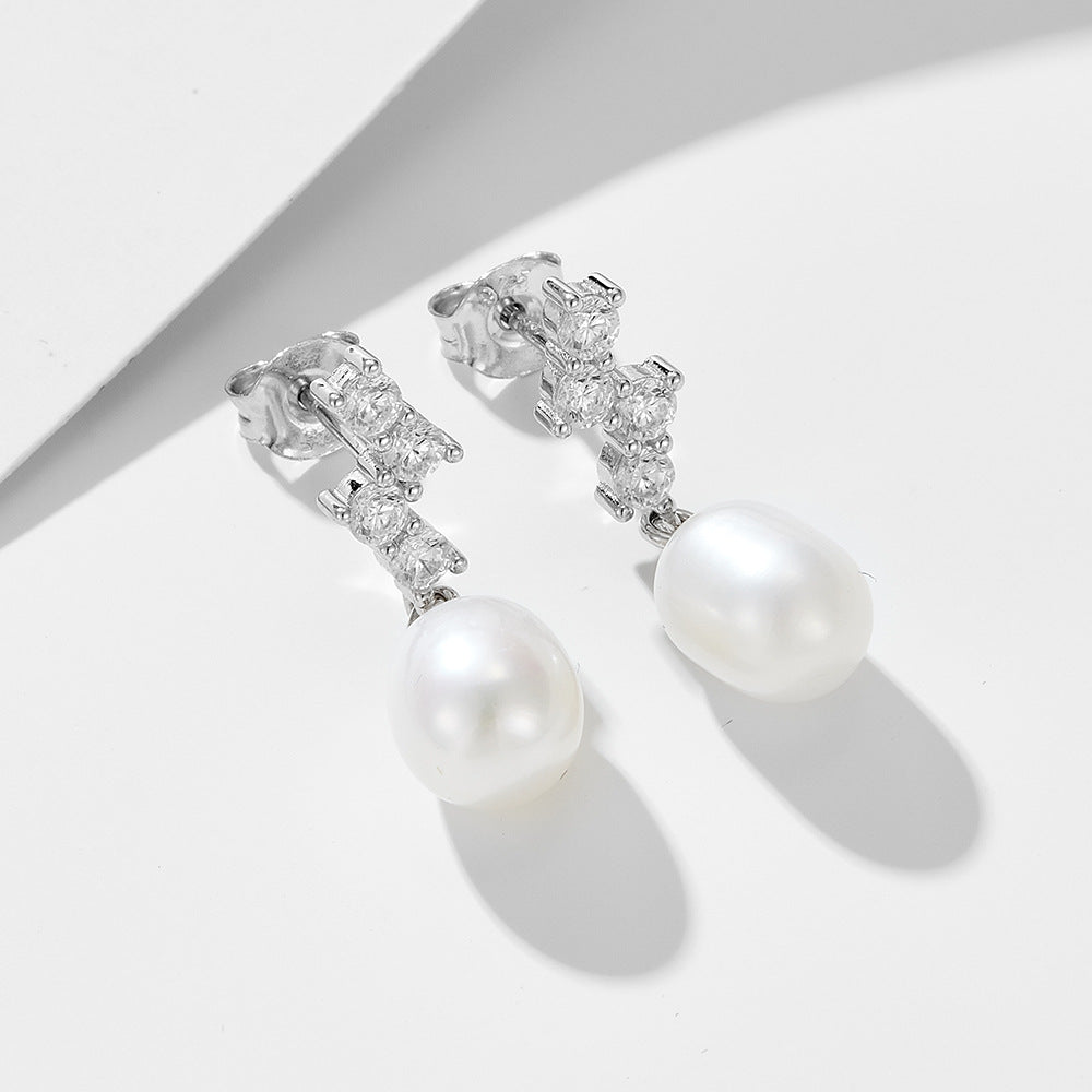 Starlit Pearl Drop Earrings Stella Harte