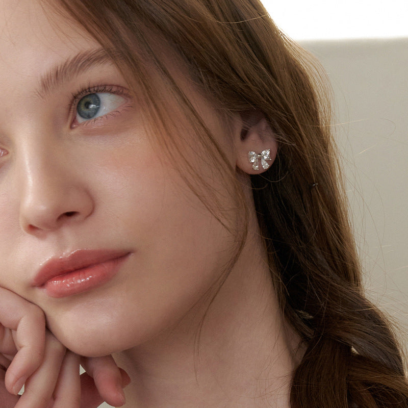 Ribbon Elegance Stud Earrings Stella Harte