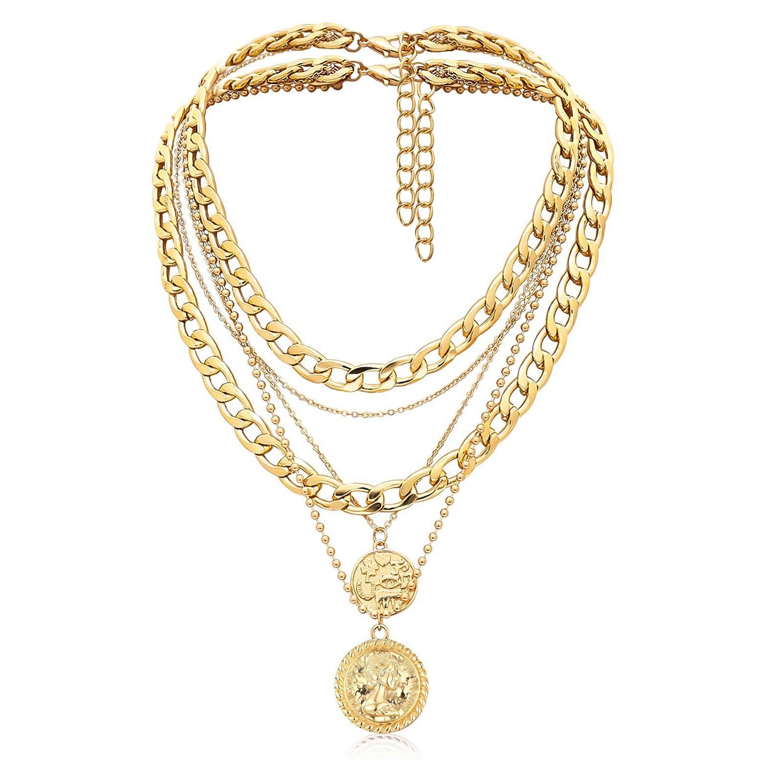Golden Divinity Layered Necklace Stella Harte