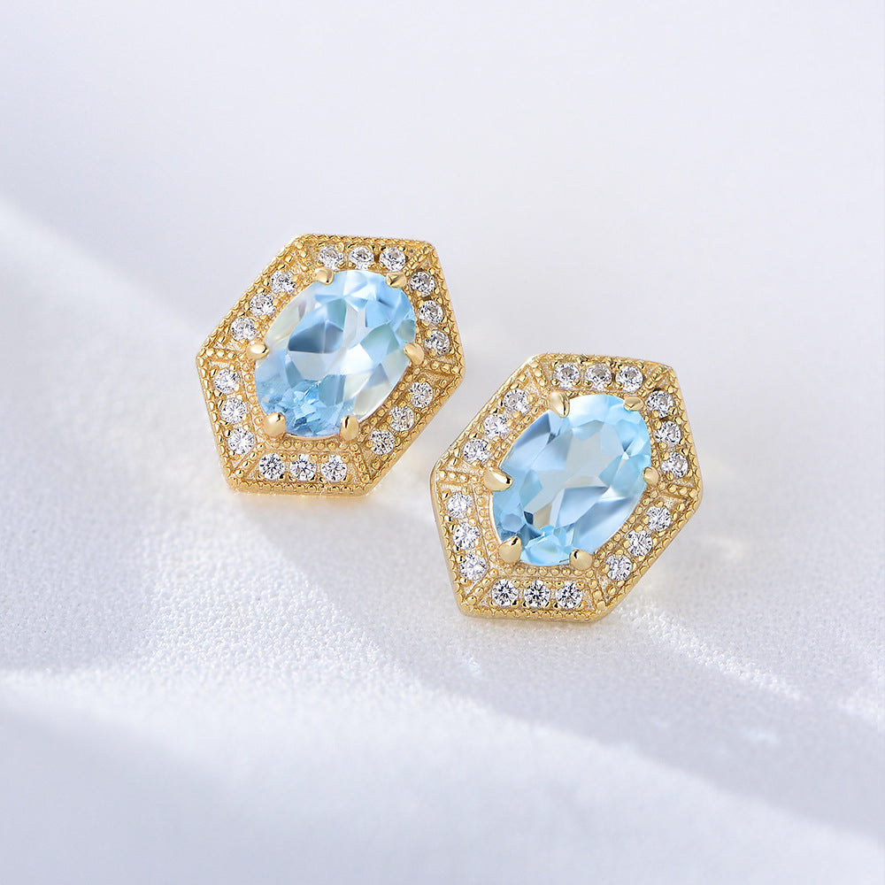 Azure Dream Topaz Earrings Stella Harte