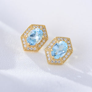 Azure Dream Topaz Earrings