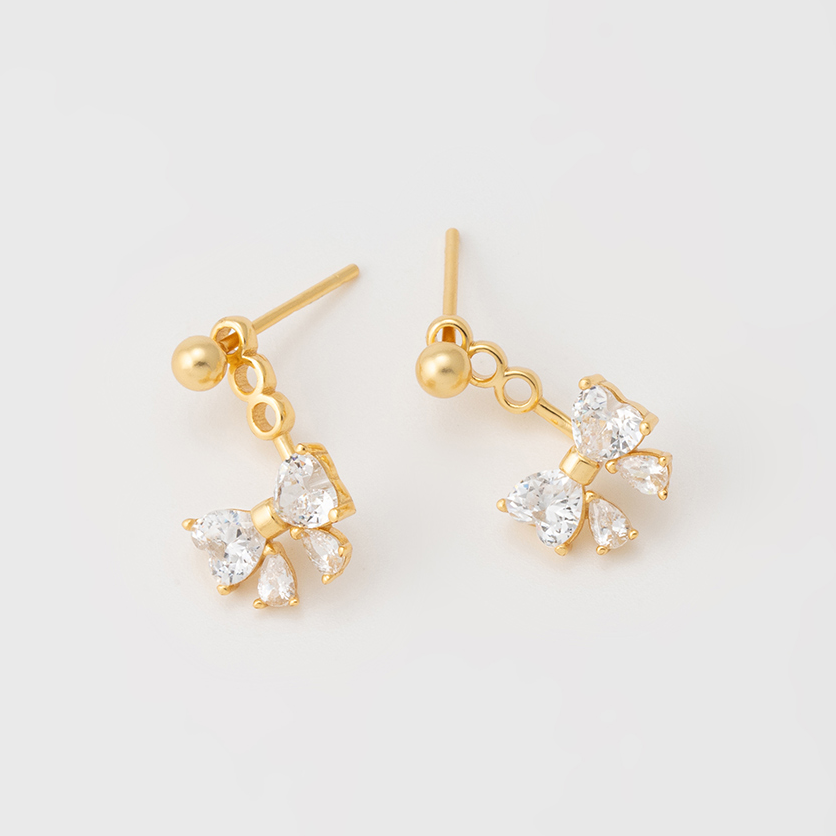 Petite Sparkle Butterfly Earrings Stella Harte