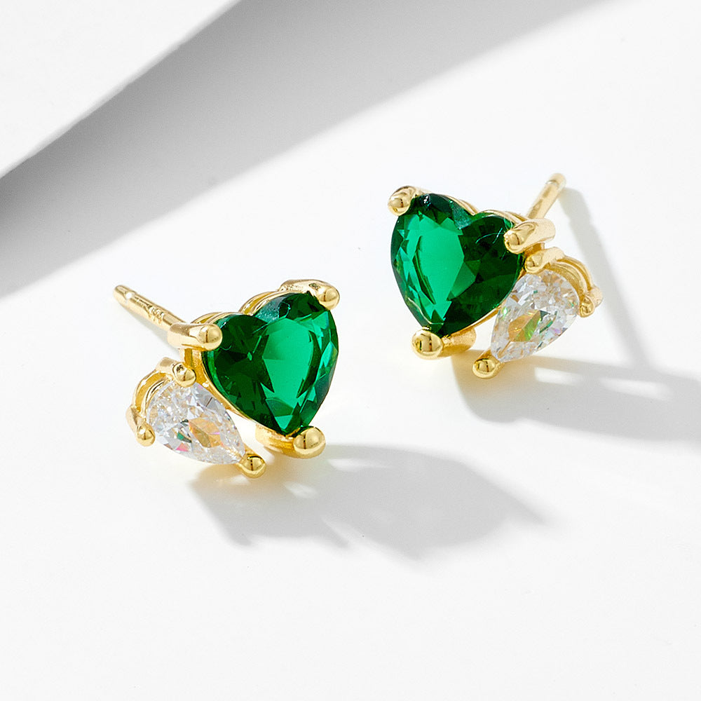 Emerald Echo Studs Stella Harte