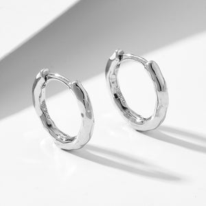 Whispering Waves Hoop Earrings