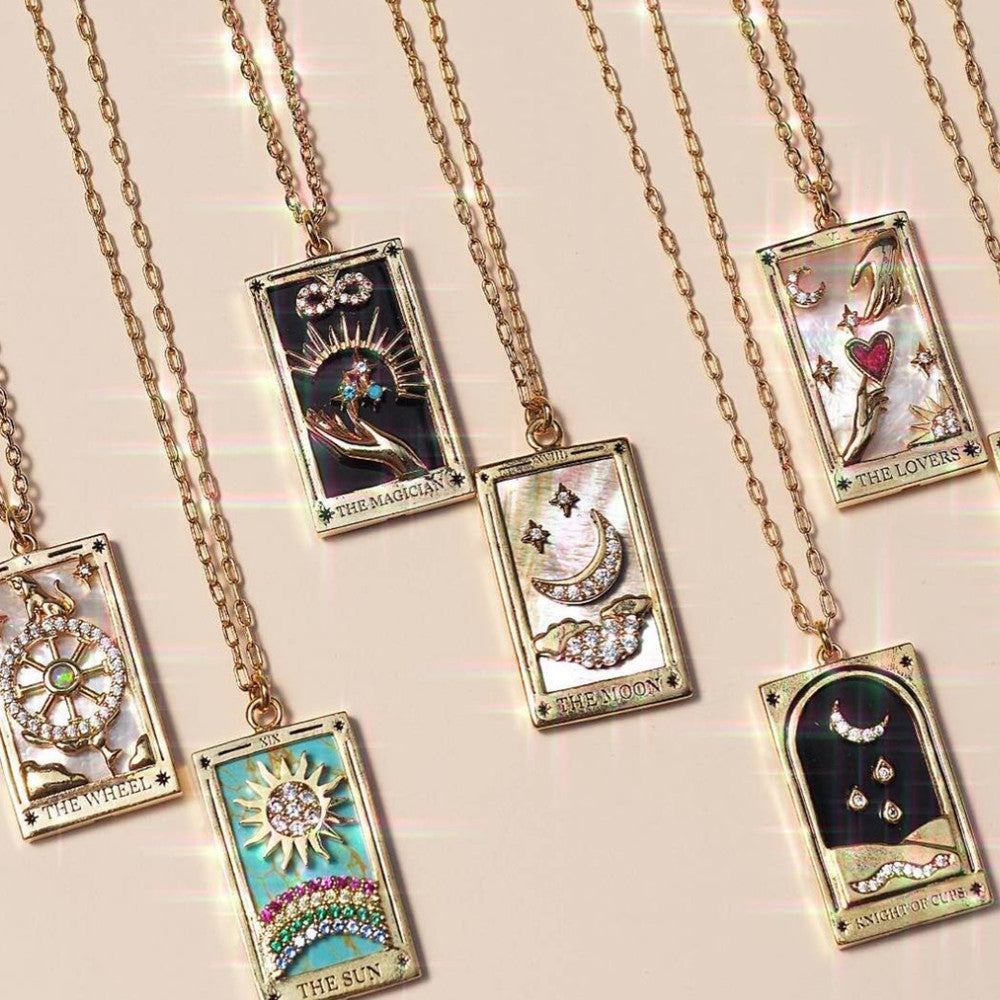 Celestial Tarot Charm Necklace Stella Harte