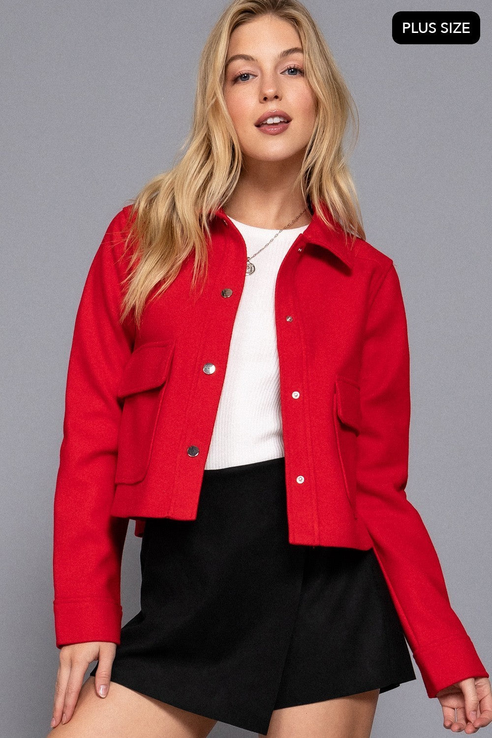 Long Sleeve Closure Soft Felt Jacket