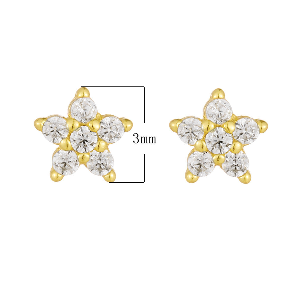 Starlit Blossom Stud Earrings Stella Harte