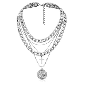Golden Divinity Layered Necklace