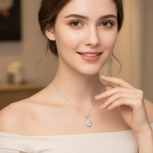 Oval Halo Whisper Necklace