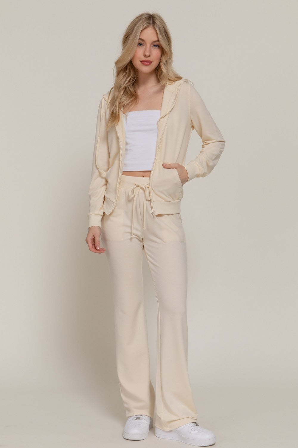 Long Sleeve Hoodie Jacket & Pants Set