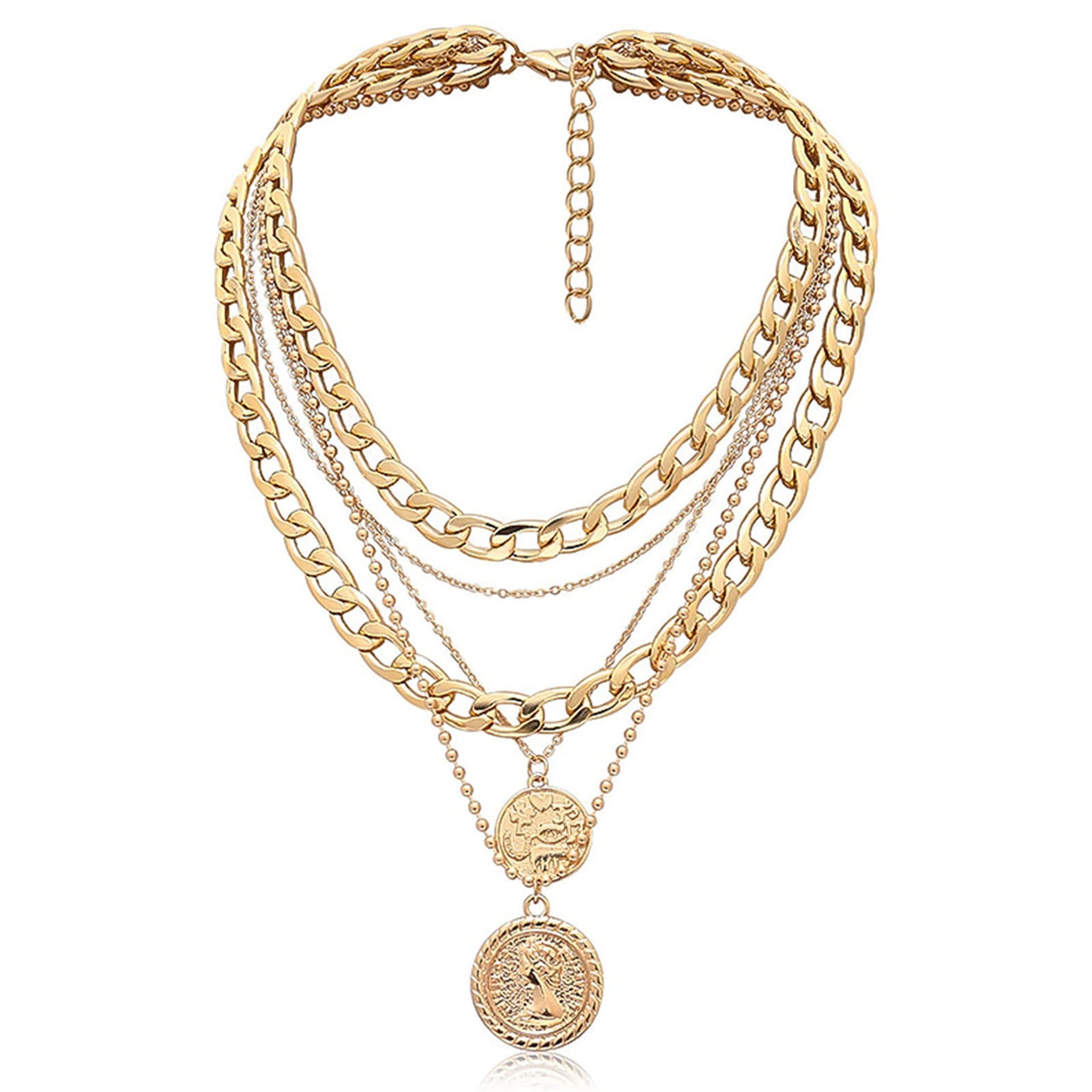 Golden Divinity Layered Necklace Stella Harte