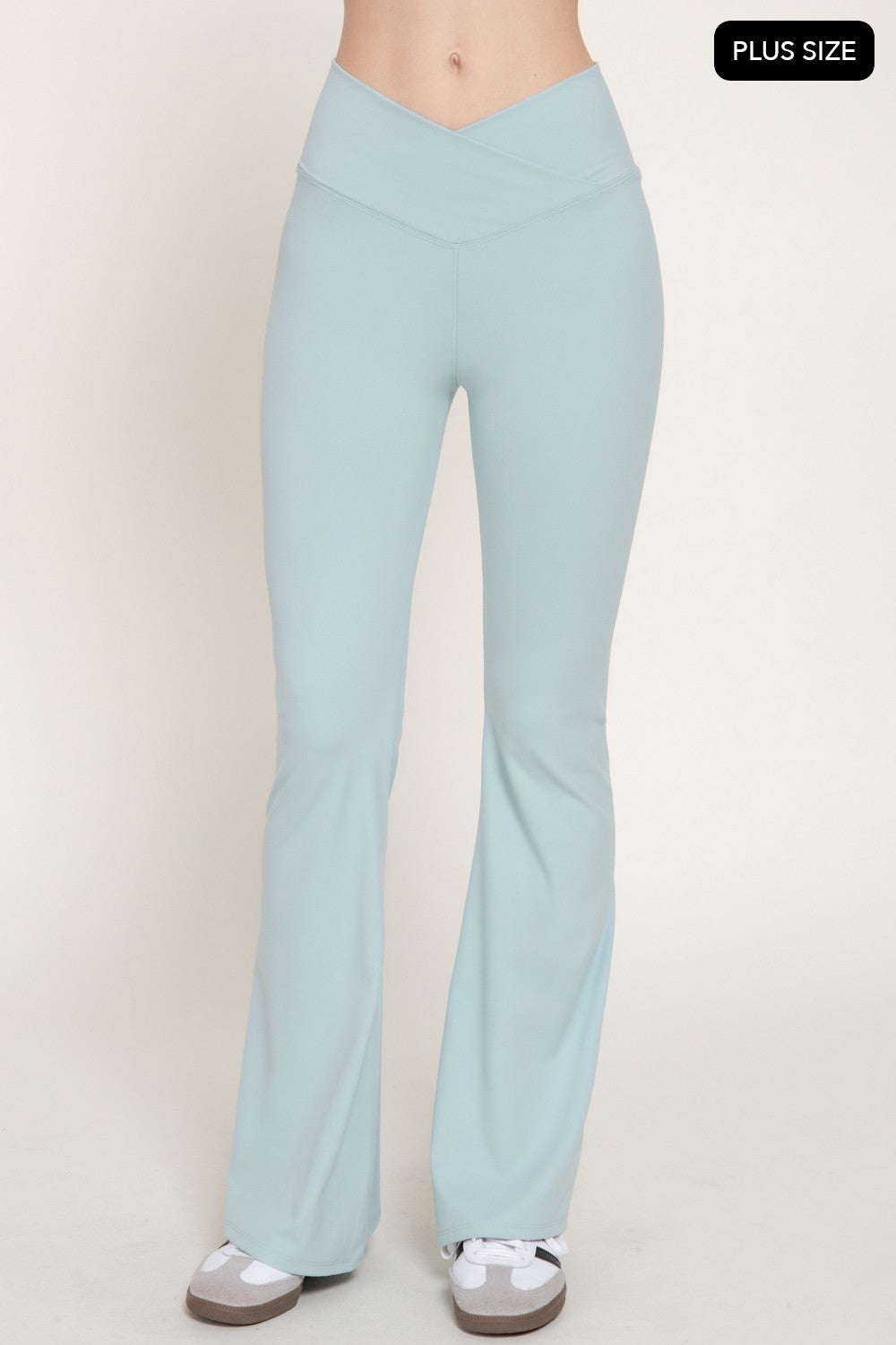 Cross Over Waistband Activewear Yoga Pants