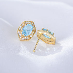 Azure Dream Topaz Earrings